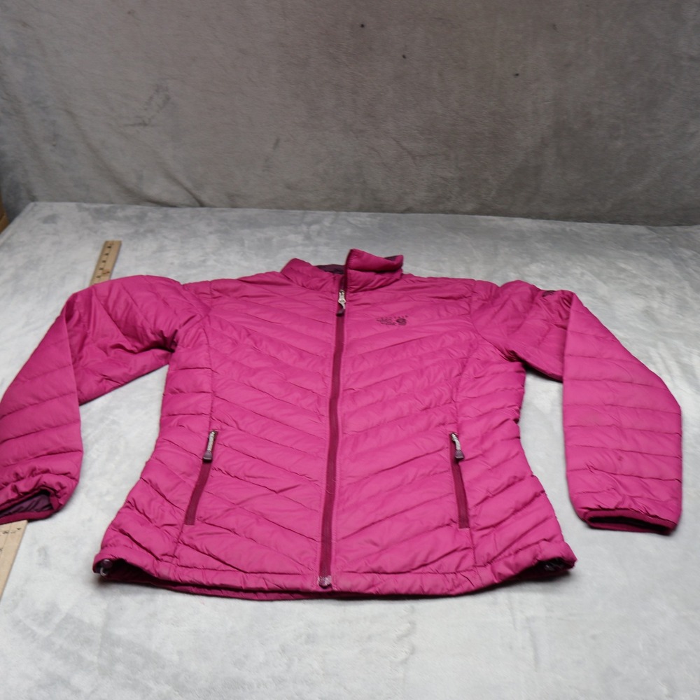Mountain Hardwear Down Jacket‎ Womens Medium Pink Insulated Wind Rain Quilted